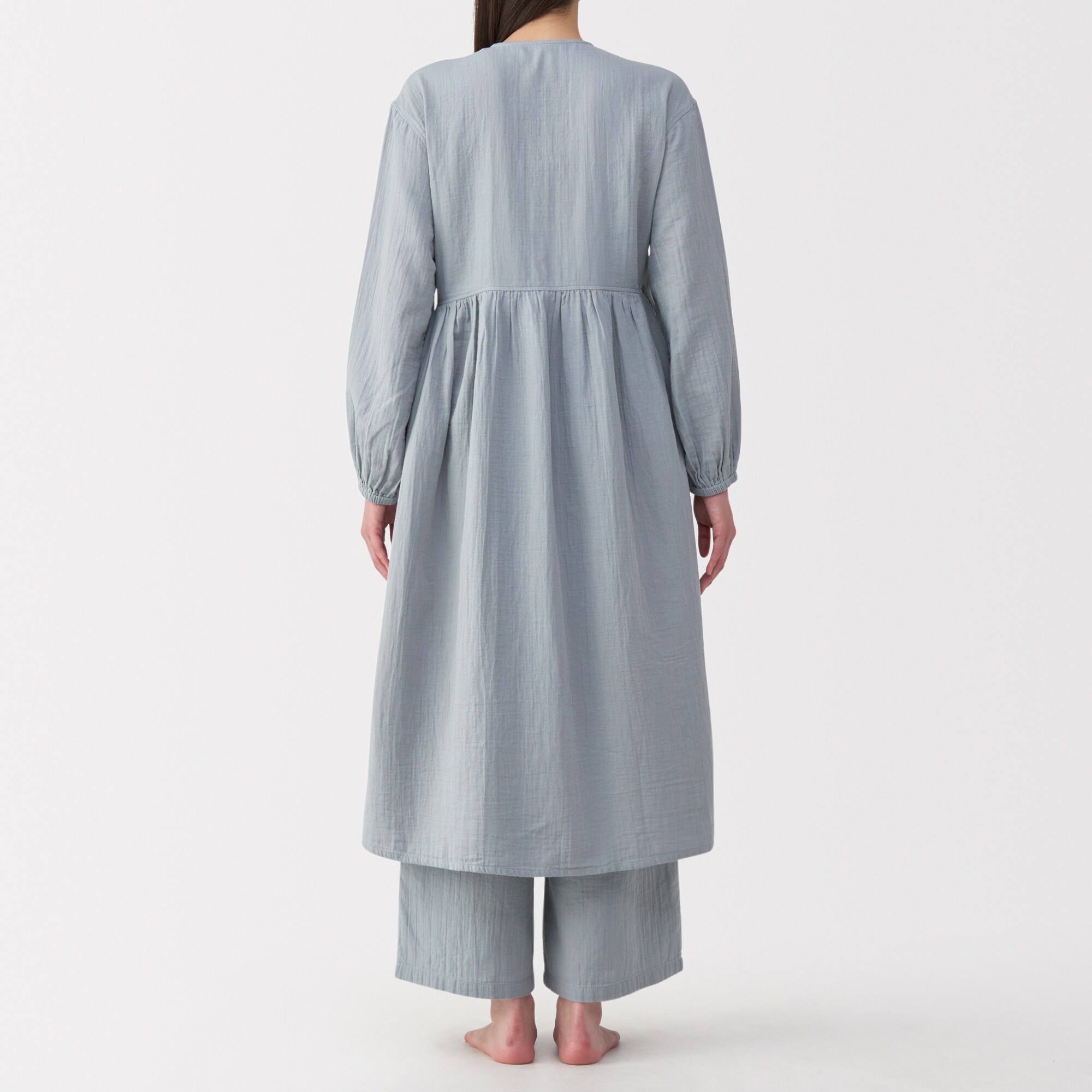 婦人 ふんわりしぼガーゼ ロングカーディガン | 無印良品