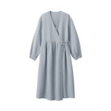 婦人　ふんわりしぼガーゼ　ロングカーディガン