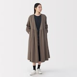 婦人　ふんわりしぼガーゼ　ロングカーディガン