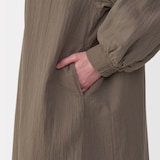 婦人　ふんわりしぼガーゼ　ロングワンピース