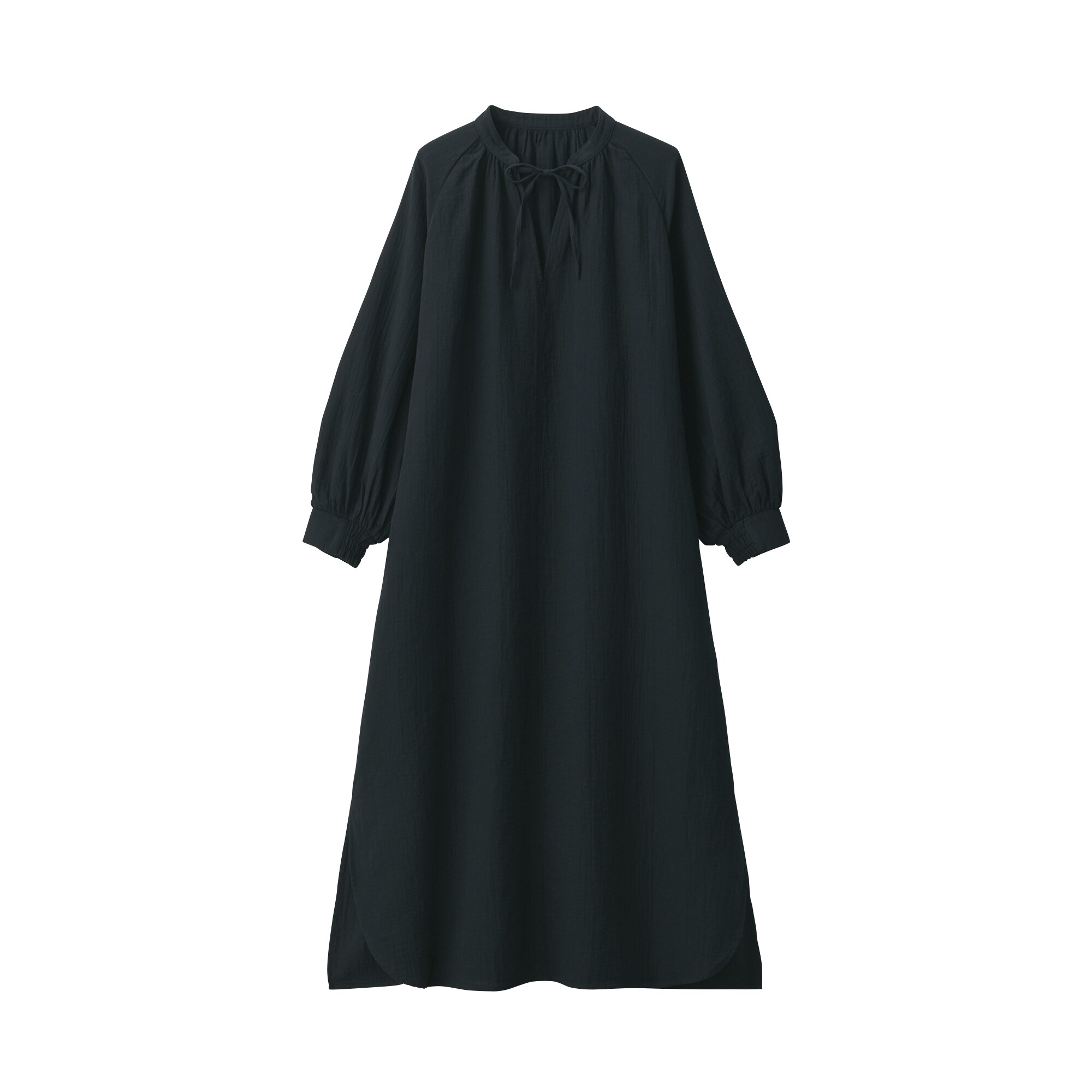 婦人 ふんわりしぼガーゼ ロングワンピース | 無印良品