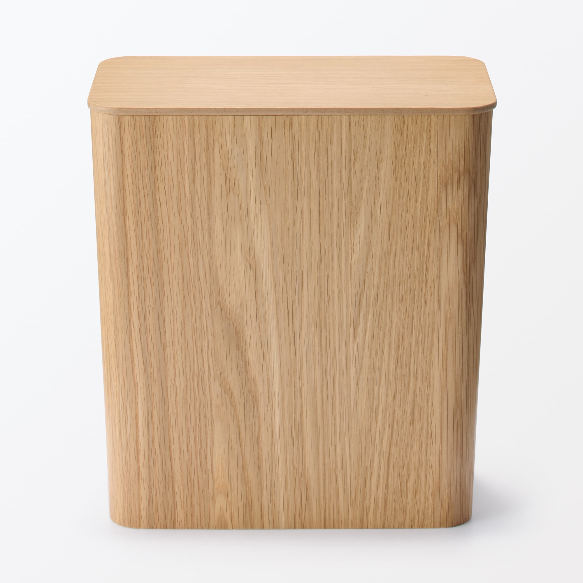 木製ごみ箱・袋止めワイヤー付・角型