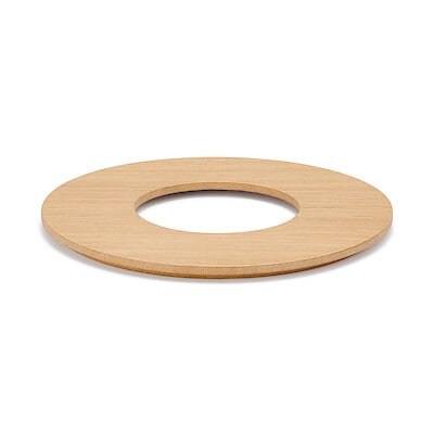 木製ごみ箱用フタ・丸型　約直径２３．５×高さ１．５ｃｍ