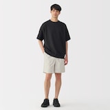 紳士　撥水ナイロンポケッタブルショートパンツ