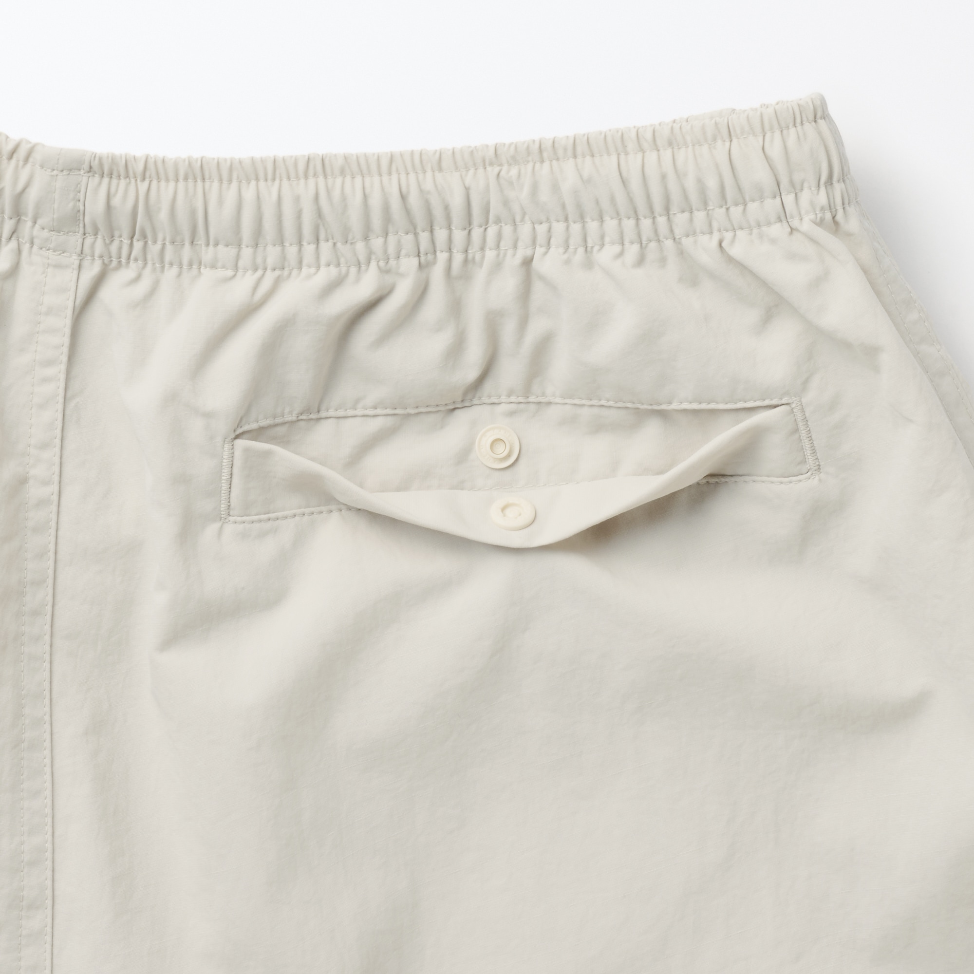 紳士　撥水ナイロンポケッタブルショートパンツ