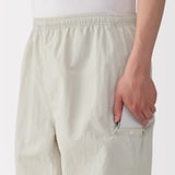 紳士　撥水ナイロンポケッタブルショートパンツ