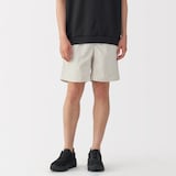 紳士　撥水ナイロンポケッタブルショートパンツ