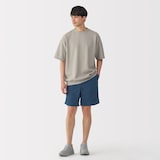 紳士　撥水ナイロンポケッタブルショートパンツ