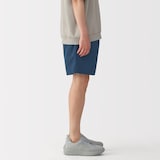 紳士　撥水ナイロンポケッタブルショートパンツ
