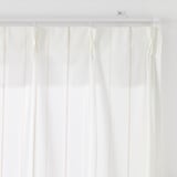 綿空き羽　レースプリーツカーテン・２枚組