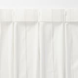 綿空き羽　レースプリーツカーテン・２枚組