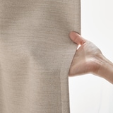 ポリエステル二重織（防炎・遮光性）ノンプリーツカーテン・２枚組