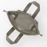 立体メッシュ持ち手付き巾着