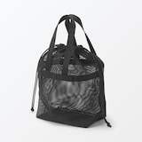 立体メッシュ持ち手付き巾着