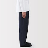 紳士　インディゴタックワイドパンツ