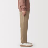 紳士　洗いざらしコットンイージーパンツ