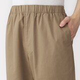 紳士　洗いざらしコットンイージーパンツ
