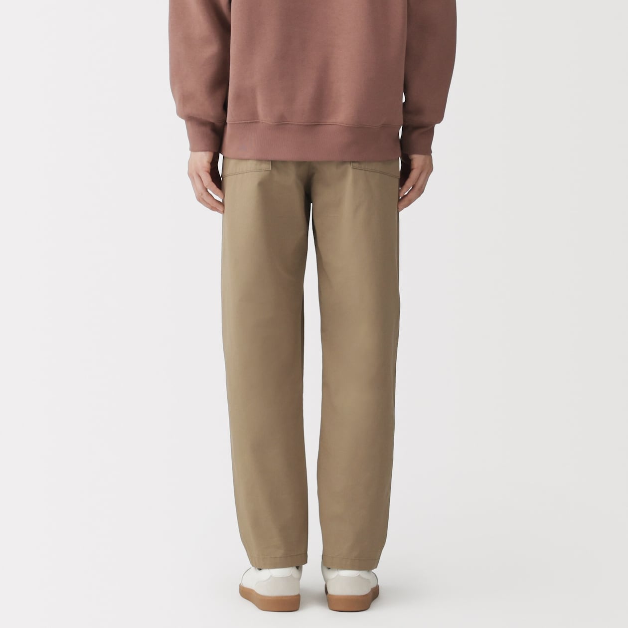 紳士　洗いざらしコットンイージーパンツ