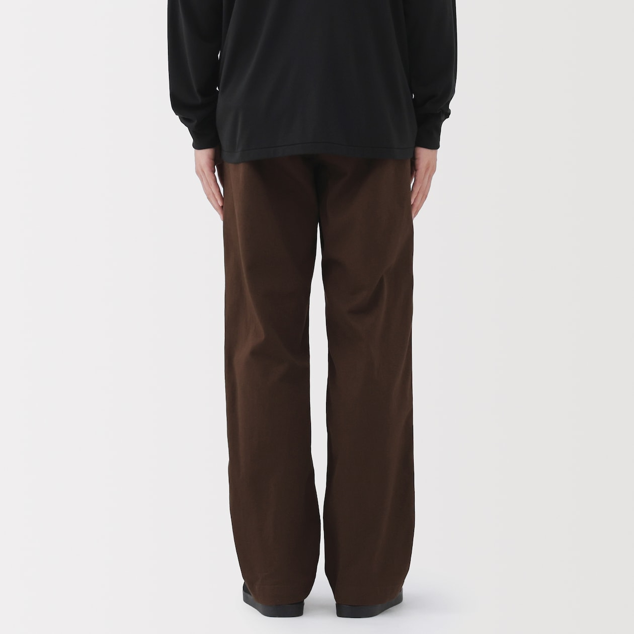 紳士　洗いざらしチノワイドパンツ