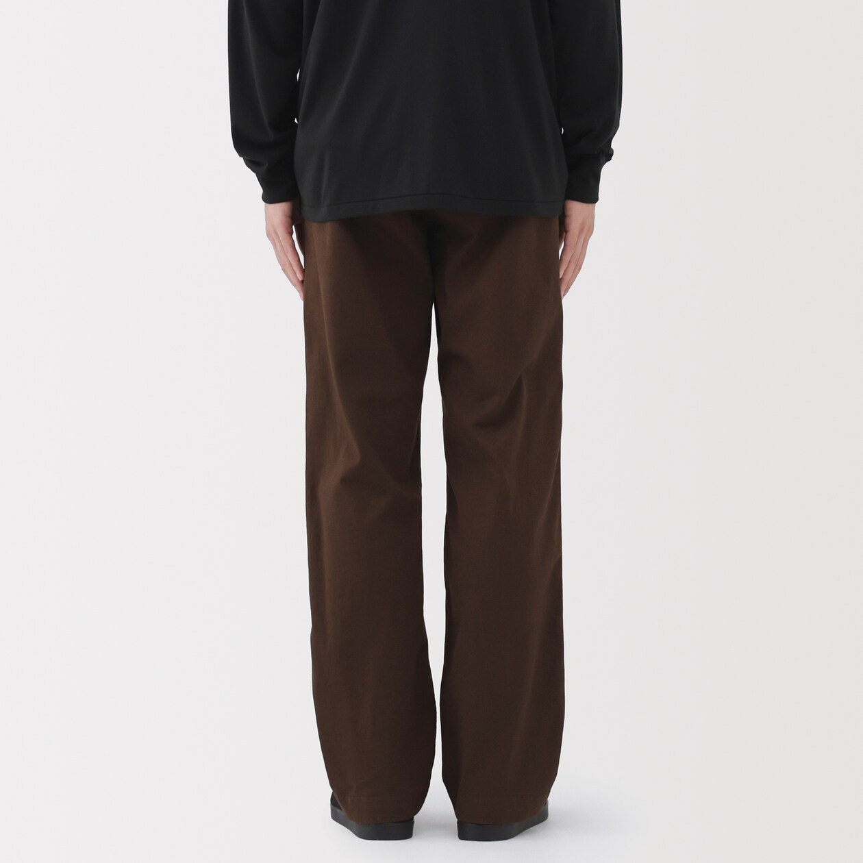 紳士　洗いざらしチノワイドパンツ