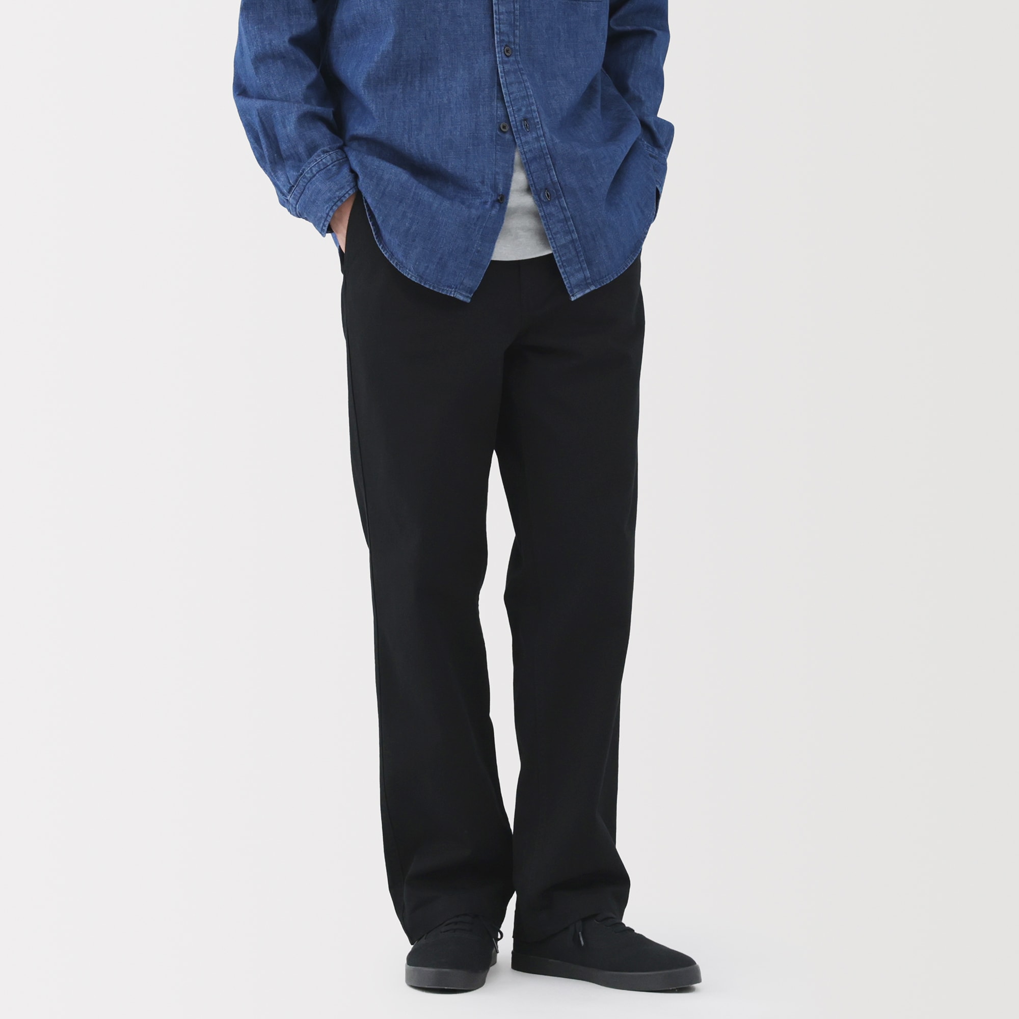 紳士 洗いざらしチノワイドパンツ | 無印良品