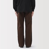 紳士　洗いざらしチノワイドパンツ