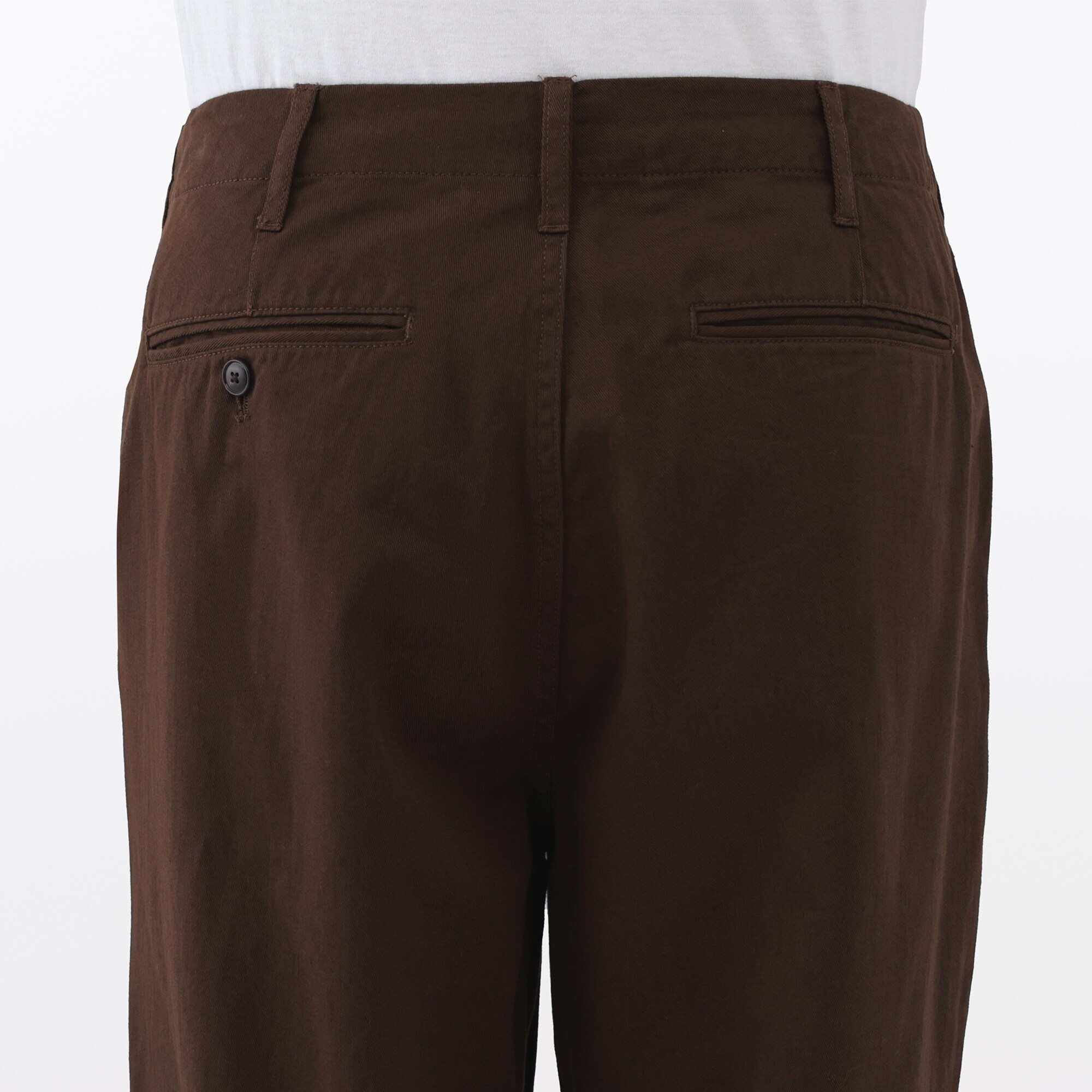 紳士　洗いざらしチノワイドパンツ