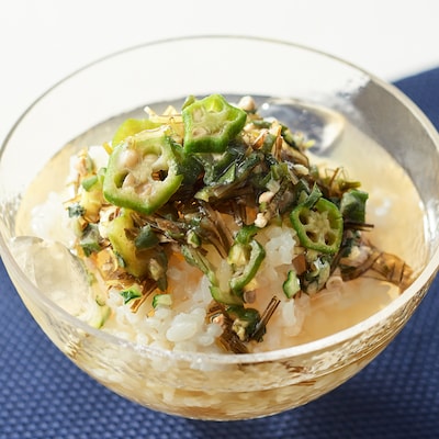 【季節限定】冷やし茶漬け　きざみ野菜の山形だし（２食）