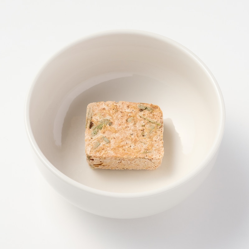 冷やし茶漬け　黒酢とかき卵