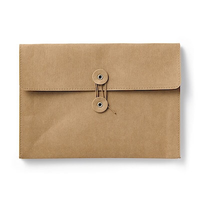 【Ａ５用】ジーンズラベル　書類ケース　玉ひも付き