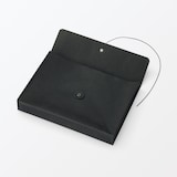 ジーンズラベル　書類ケース　玉ひも付き