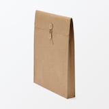 ジーンズラベル　書類ケース　玉ひも付き