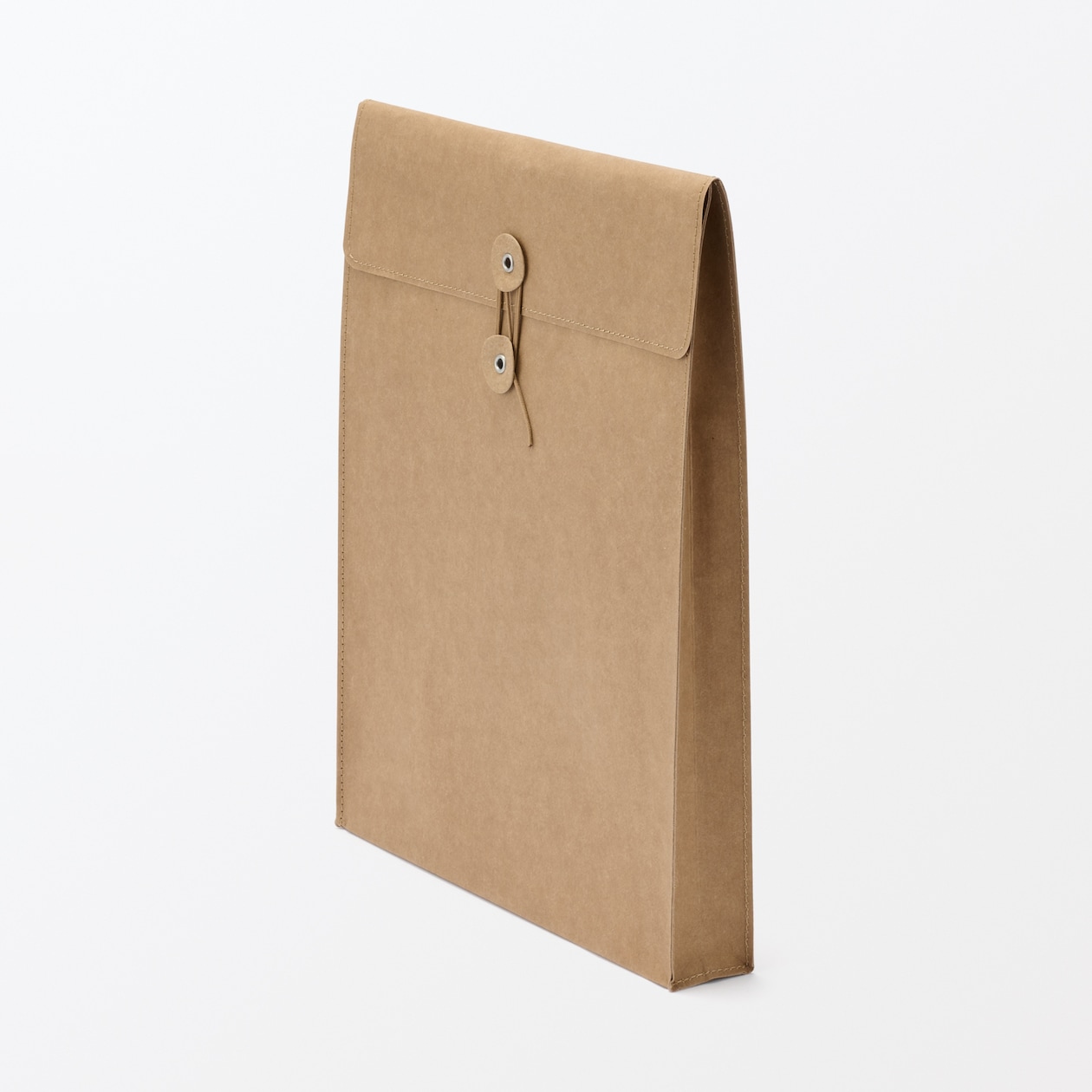 ジーンズラベル　書類ケース　玉ひも付き