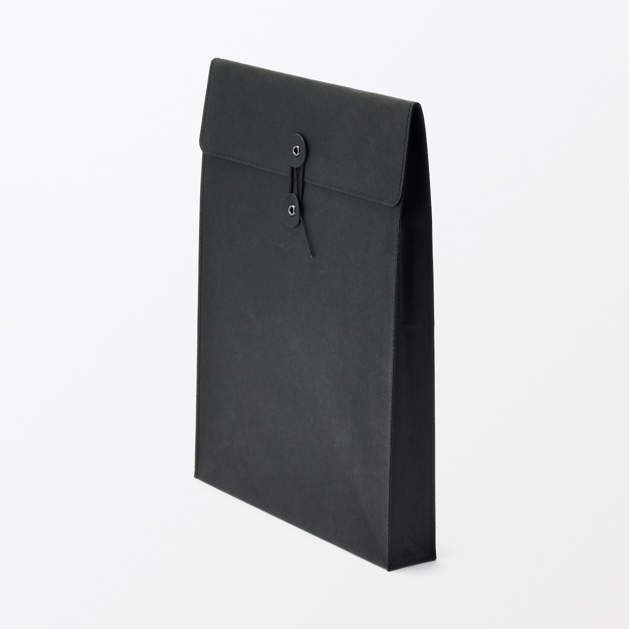 ジーンズラベル　書類ケース　玉ひも付き