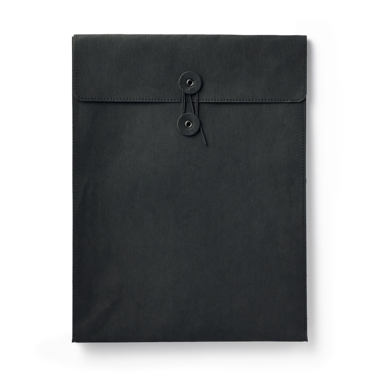 ジーンズラベル　書類ケース　玉ひも付き