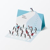 めくって楽しむ　カウントダウンカード　ペンギン柄