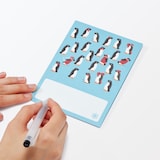 めくって楽しむ　カウントダウンカード　ペンギン柄