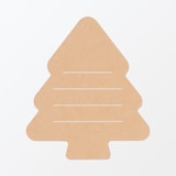 ノートの表紙でできたメッセージカード　ツリー柄