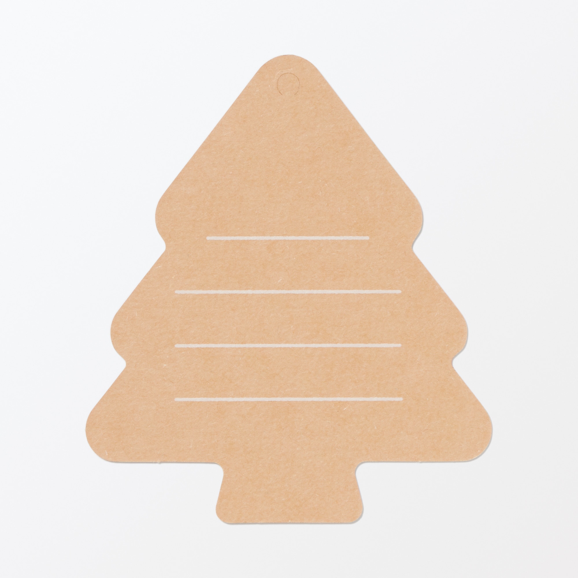 ノートの表紙でできたメッセージカード　ツリー柄