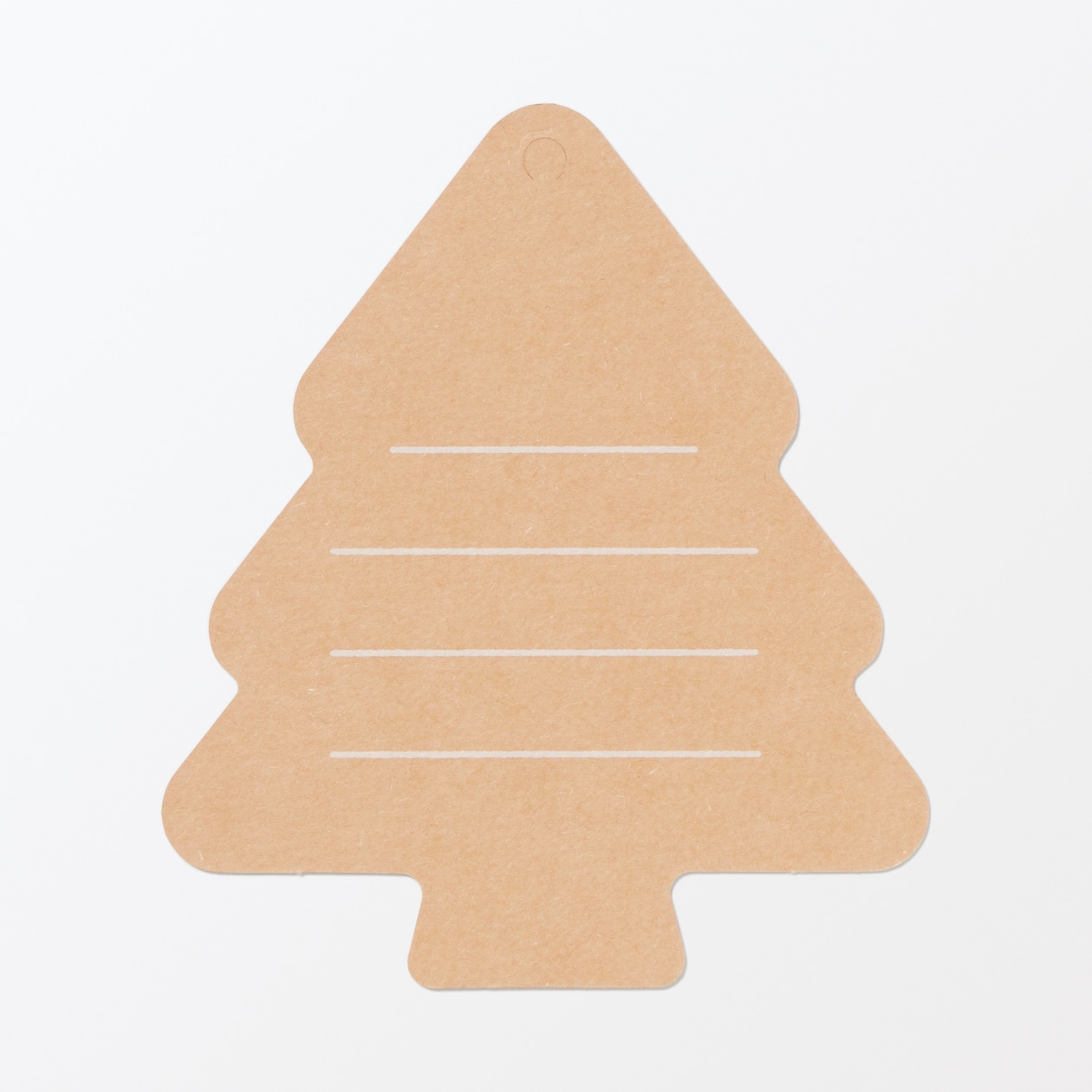 ノートの表紙でできたメッセージカード　ツリー柄