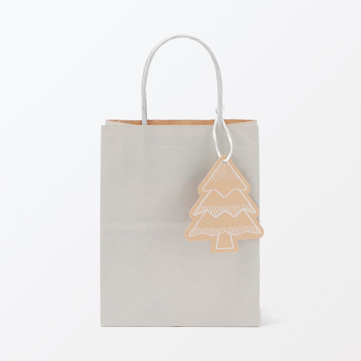 ノートの表紙でできたメッセージカード　ツリー柄