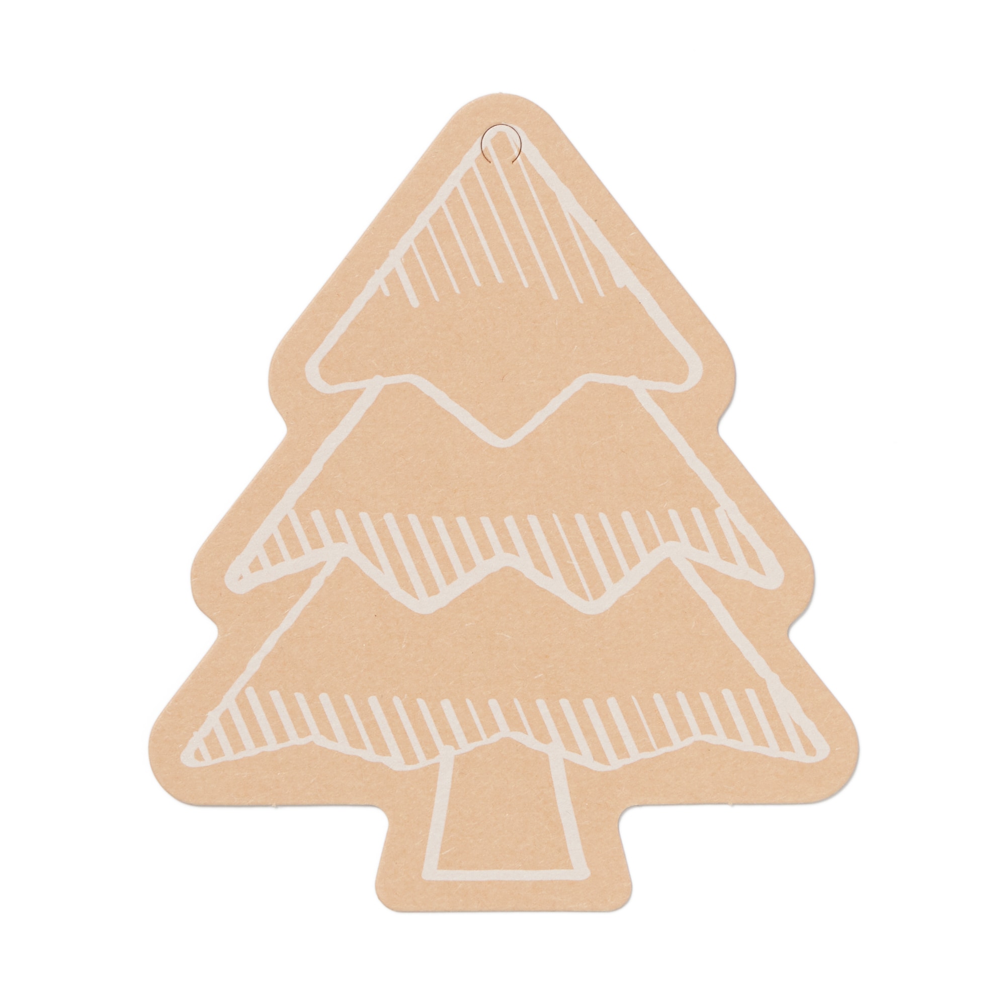 ノートの表紙でできたメッセージカード　ツリー柄