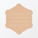 ノートの表紙でできたメッセージカード　雪柄