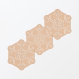 ノートの表紙でできたメッセージカード　雪柄