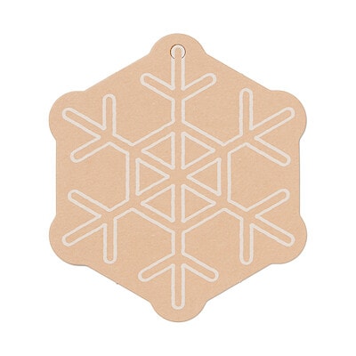 【１１月上旬発売予定】ノートの表紙でできたメッセージカード　雪柄　約７０×７８ｍｍ　３枚