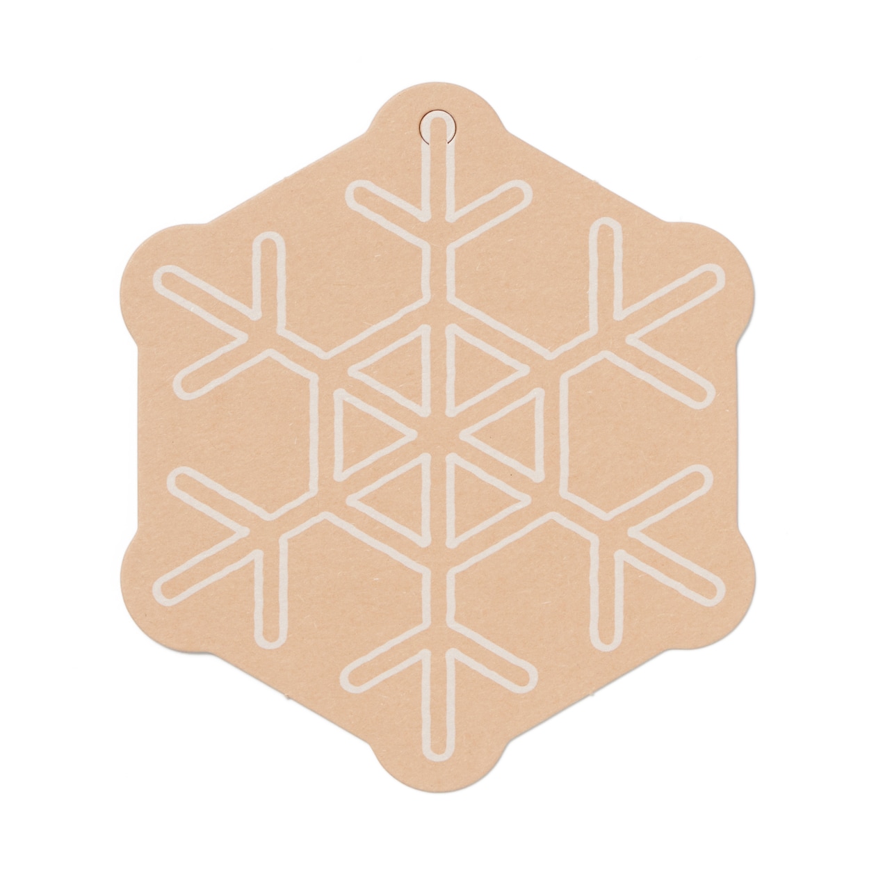 ノートの表紙でできたメッセージカード　雪柄