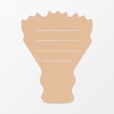 ノートの表紙でできたメッセージカード　ブーケ柄