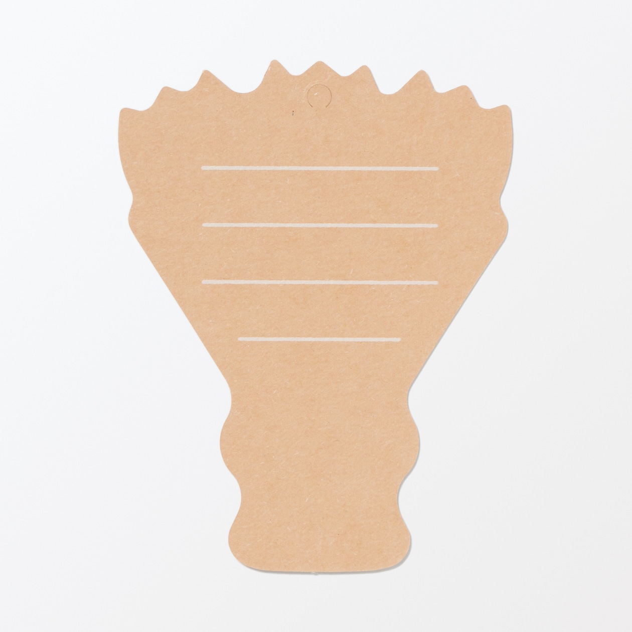 ノートの表紙でできたメッセージカード　ブーケ柄