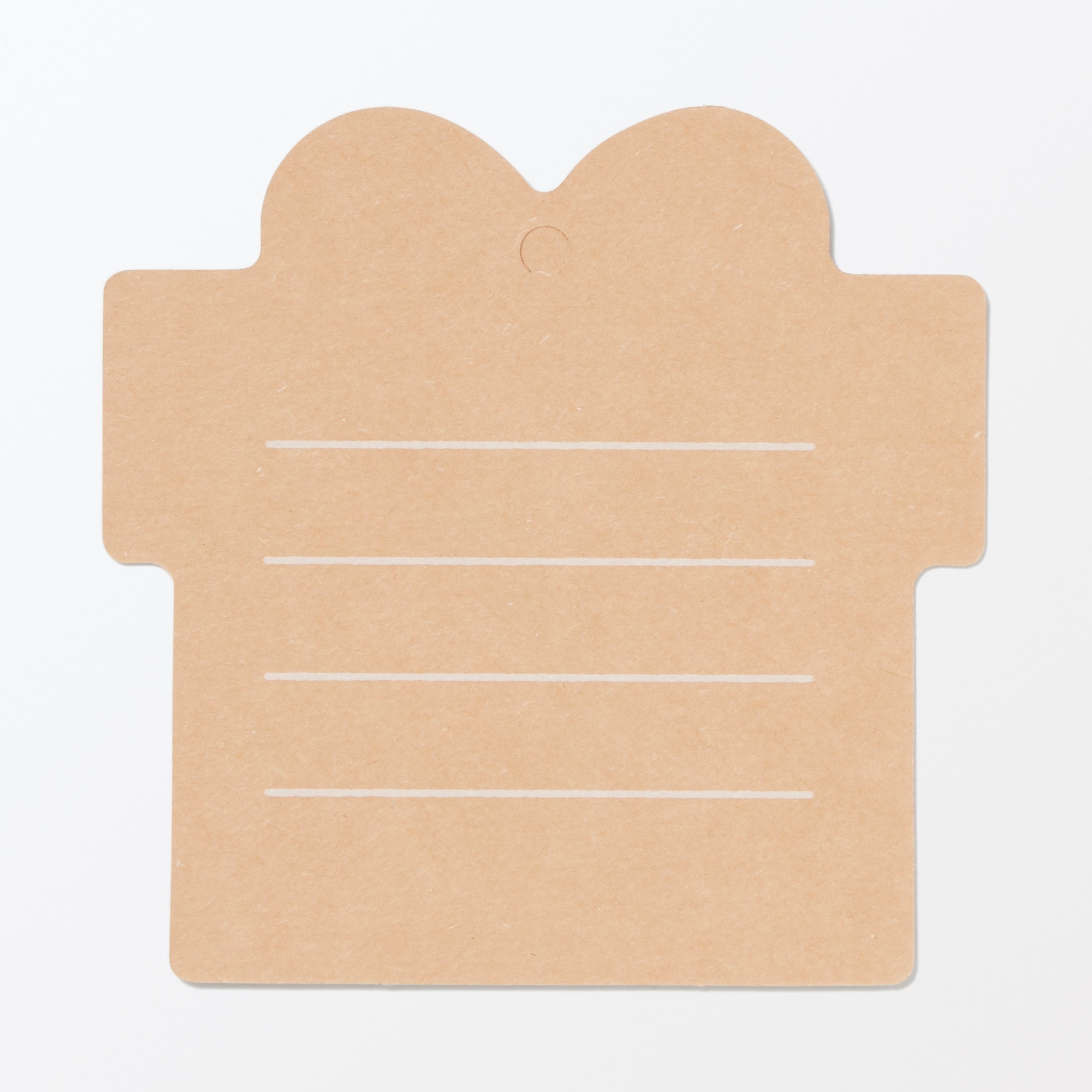 ノートの表紙でできたメッセージカード　ギフト柄