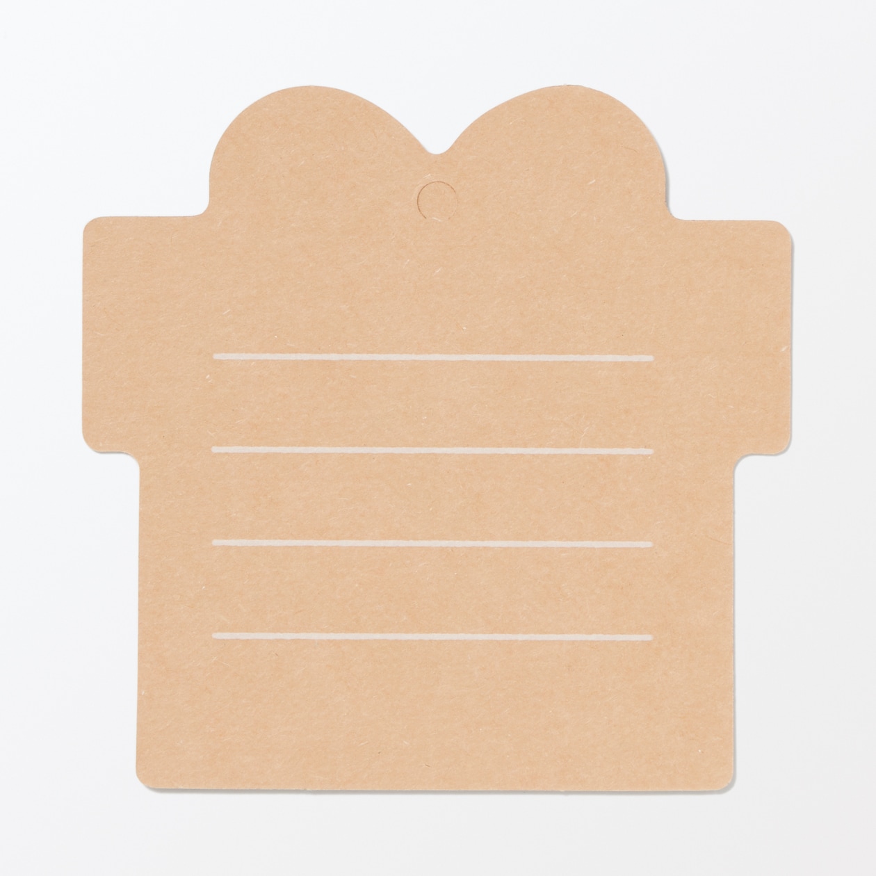 ノートの表紙でできたメッセージカード　ギフト柄